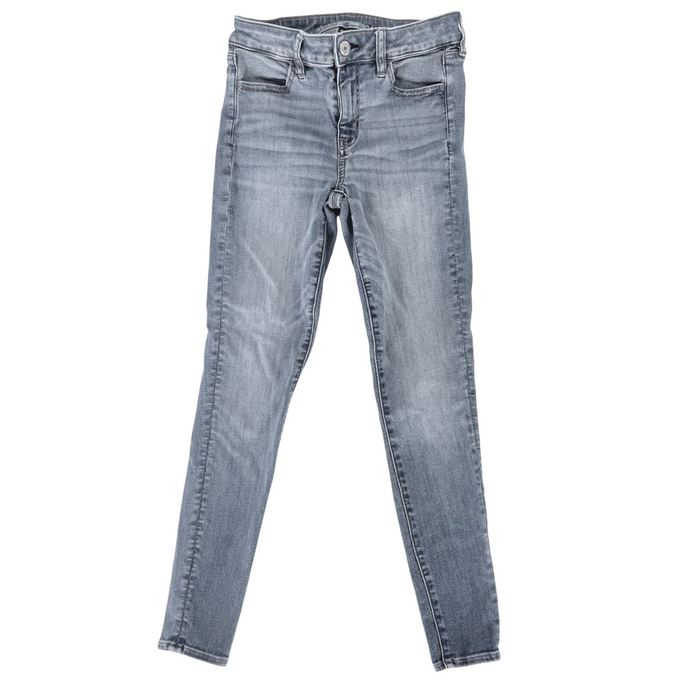 American Eagle Outfitters Womens Skinny Jeans Next Level Stretch Denim Size 4 - Picture 2 of 12